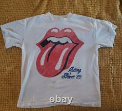 Vintage 80's Rolling Stones 1989 Tour t-shirt, Size L My MIL Shirt Read Below