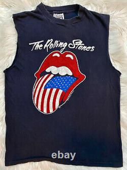 Vintage 80s 1981 THE ROLLING STONES North American Rock Concert Tour T SHIRT XS