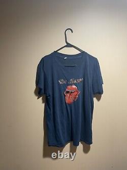 Vintage 80s/90s The Rolling Stones T Shirt Sz MED Parking Lot Iron On Read Desc