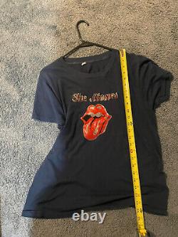 Vintage 80s/90s The Rolling Stones T Shirt Sz MED Parking Lot Iron On Read Desc