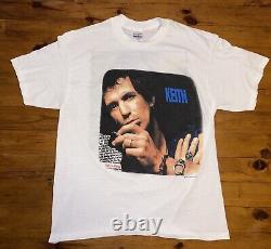 Vintage 80s Rolling Stones Keith Richards Talk is Cheap Tour 1988 T-Shirt USA XL