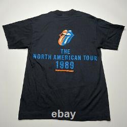 Vintage 80s The Rolling Stones American Tour Double Sided T Shirt Size Medium M