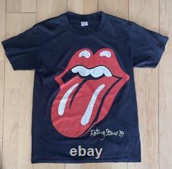 Vintage'80s The Rolling Stones Tour T Lip And Tan