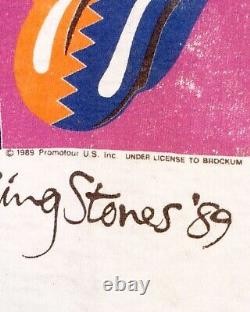 Vintage 80s Very Rare The Rolling Stones 1989 Tower Steel Wheels Warhol L