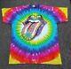 Vintage 90's Rolling Stones Liquid Blue Tie Dye 1994 Tour Promo T Shirt Size Xl