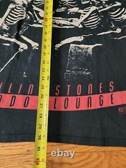 Vintage 90's Rolling Stones Voodoo Lounge Tour Tee AOP Single Stitch (Sz XL)