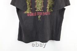 Vintage 90s Mens XL The Rolling Stones 94/95 Voodoo Lounge Band Tour T-Shirt USA