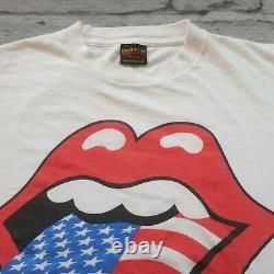 Vintage 90s Rolling Stones 94/95 Tour Tshirt Size M S White Made in USA Rock
