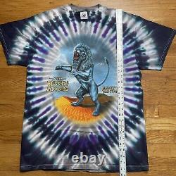 Vintage 90s Rolling Stones Bridges To Babylon Tie Dye Tour T-Shirt 1997 Large