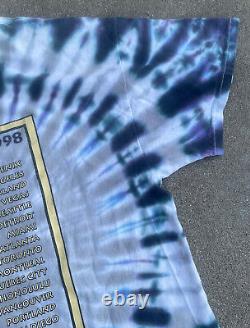 Vintage 90s Rolling Stones Bridges To Babylon Tie Dye Tour T-Shirt 1997 Size XL