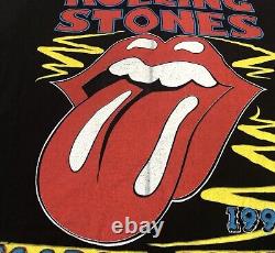 Vintage 90s Rolling Stones Shirt XL Voodoo Lounge 1994 World Tour Double Sided