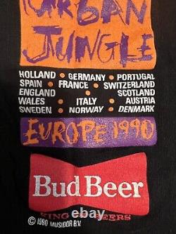 Vintage 90s Rolling Stones Urban Jungle Europe Tour 1990 Concert Tshirt Big Size