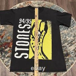 Vintage 90s Rolling Stones Voodoo Lounge Single Stitch Tour Shirt Large Brockum