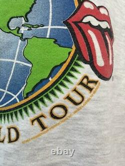 Vintage 90s Rolling Stones Voodoo Lounge World Tour Hoodie Size XL Brockum USA
