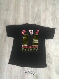 Vintage 90s The Rolling Stones Voodoo Lounge Tour 1994 1995 Band Tee Shirt XL