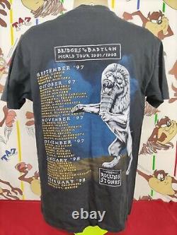 Vintage Anvil T-shirt, The Rolling Stones Tour 1997 Bridges To Babylon, SizeXL