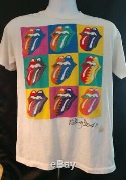 Vintage Authentic Rolling Stones 1989 Steel Wheels Tour Concert T Shirt