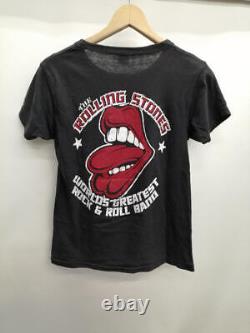 Vintage Blk Duplex Printing Cotton Rolling Stones'78 Tour
