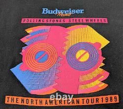Vintage Brockum Rolling Stones Steel Wheels 1989 Sweatshirt Men's Size XL USA