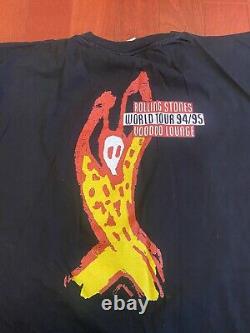 Vintage Brockum Worldwide Rolling Stones Voodoo Lounge Tour T Shirt (Size XL)