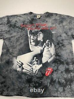 Vintage Liquid Blue Rolling Stones Exile On Main St Tie Die T-Shirt Men's Sz 2XL