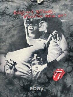 Vintage Liquid Blue Rolling Stones Exile On Main St Tie Die T-Shirt Men's Sz 2XL