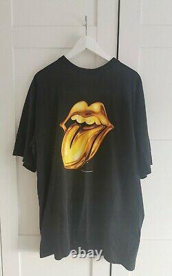 Vintage Official The Rolling Stones T-Shirt 1997 Band Tour Set List Tee