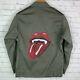 Vintage Paul Boye (s/m) French Military Hand Painted Rolling Stones Jacket