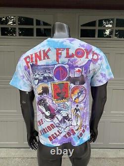 Vintage Pink Floyd Tie Dye 1994 Division Bell Tour T-Shirt XL Band Tee
