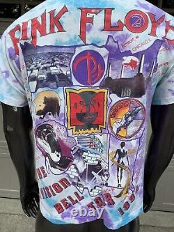 Vintage Pink Floyd Tie Dye 1994 Division Bell Tour T-Shirt XL Band Tee