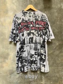 Vintage ROLLING STONES 1994 all over print rock band shirt size XL