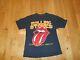Vintage Rolling Stones Steel Wheels N. American 1989 Sold Out Tour Shirt Mens Lg
