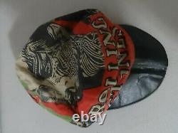 Vintage Rare 1970/80's Rolling Stones Band Pillbox Hat Painters Cap Rock