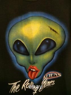 Vintage Rare The rolling stones alien workshop 1996 tshirt