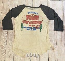 Vintage Rolling Stones 1981 Tour T-Shirt XL Phoenix AZ Band Rock n Roll Metal
