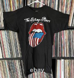 Vintage Rolling Stones 1981 Tour Tee Shirt Band Screen Stars