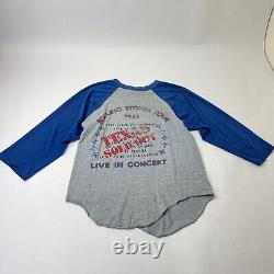 Vintage Rolling Stones 1981 World Tour Concert T Shirt Large Texas Sold Out Rare