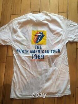 Vintage Rolling Stones 1989 Steel Wheels Tour Shirt Warhol New w Tag Deadstock