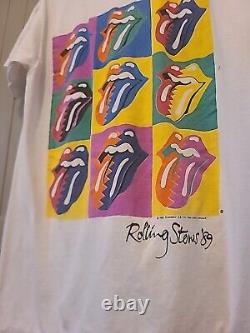 Vintage Rolling Stones 1989 THE NORTH AMERICAN TOUR, single Stitch T-shirt (L)
