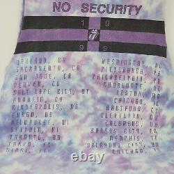 Vintage Rolling Stones 1999 Tour No Security Women's Custom Tank Purple Tie Dye
