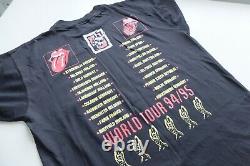 Vintage Rolling Stones 90s Voodoo Lounge 1995 tour XL Black t-shirt Brockum band