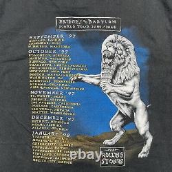 Vintage Rolling Stones Bridges To Babylon Shirt 1997 1998 World Tour Size 2XL