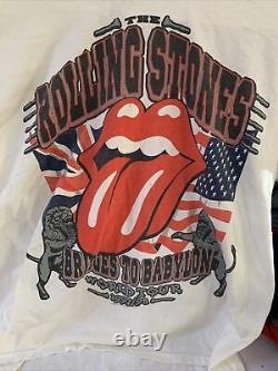 Vintage Rolling Stones Bridges To Babylon World Tour 1997 Concert T-Shirt x larg
