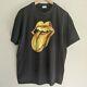 Vintage Rolling Stones Bridges To Babylon Black T Shirt 1997 Gold Tongue Logo Sf