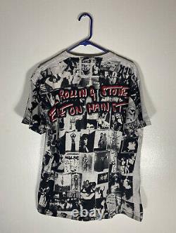 Vintage Rolling Stones Exile On Main St. All Over Shirt Lee Sports Large
