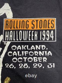Vintage Rolling Stones'Halloweek' Vampire Halloween Concert Tour Shirt (1994)