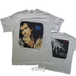 Vintage Rolling Stones Keith Richards Talk is Cheap Tour 1988 T-Shirt USA XL