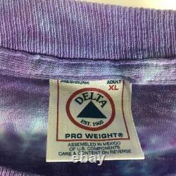 Vintage Rolling Stones No Security 1999 Tour Mens T-Shirt Purple Tie Dye XL