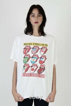 Vintage Rolling Stones Rock Band Voodoo Lounge Concert Tour Brockum Tee T Shirt