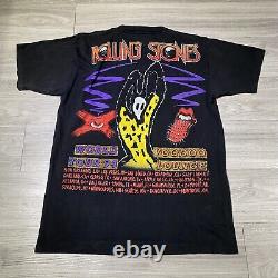 Vintage Rolling Stones Shirt Voodoo Lounge Band Tee 1994 All Over Print Black L